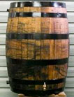 wooden rain barrel